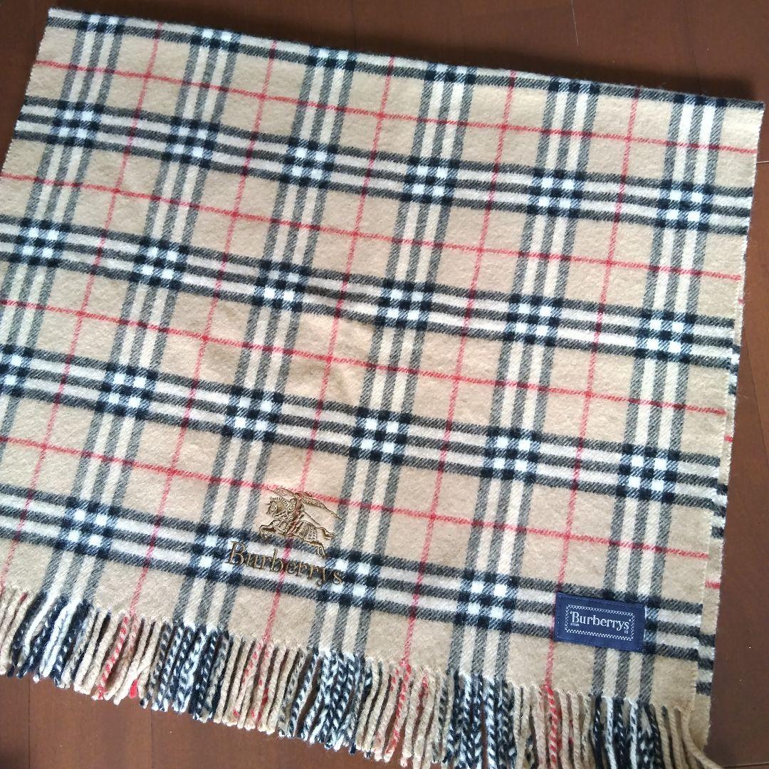 Burberrys ロゴ刺繍ノバチェック大判ストール マフラー