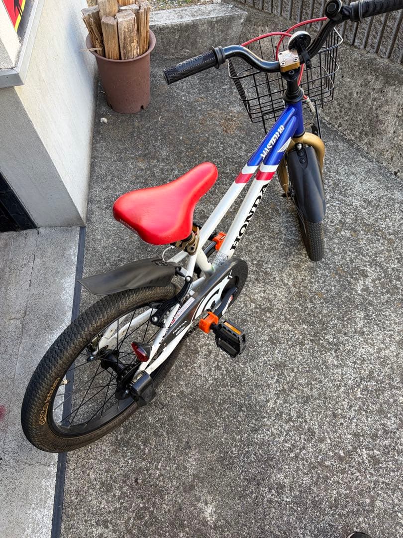 Jae3 イオンバイク　18インチ HONDA トリコロールカラー　前カゴ