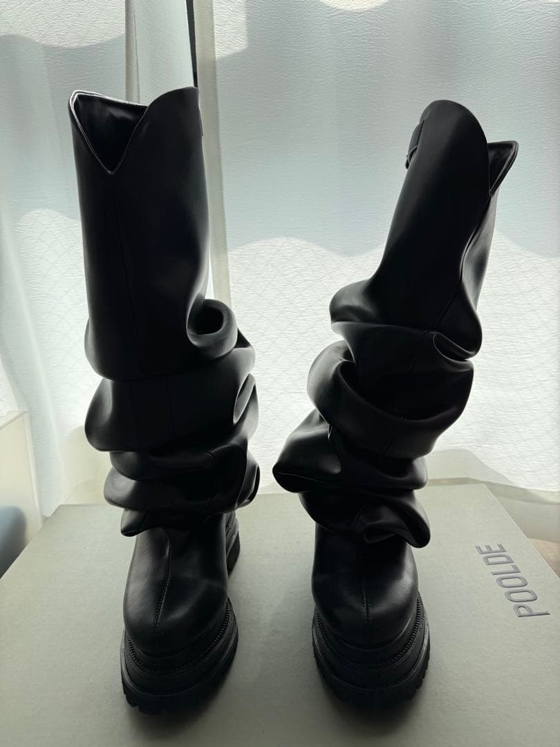 靴 poolde Melted Wedge Boots 37