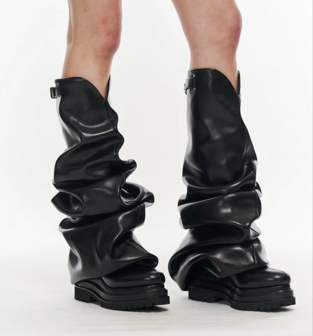 靴 poolde Melted Wedge Boots 37