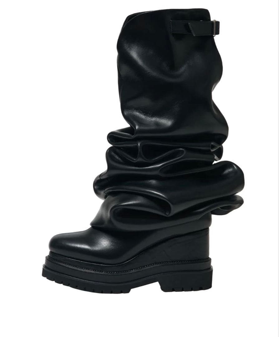 靴 poolde Melted Wedge Boots 37