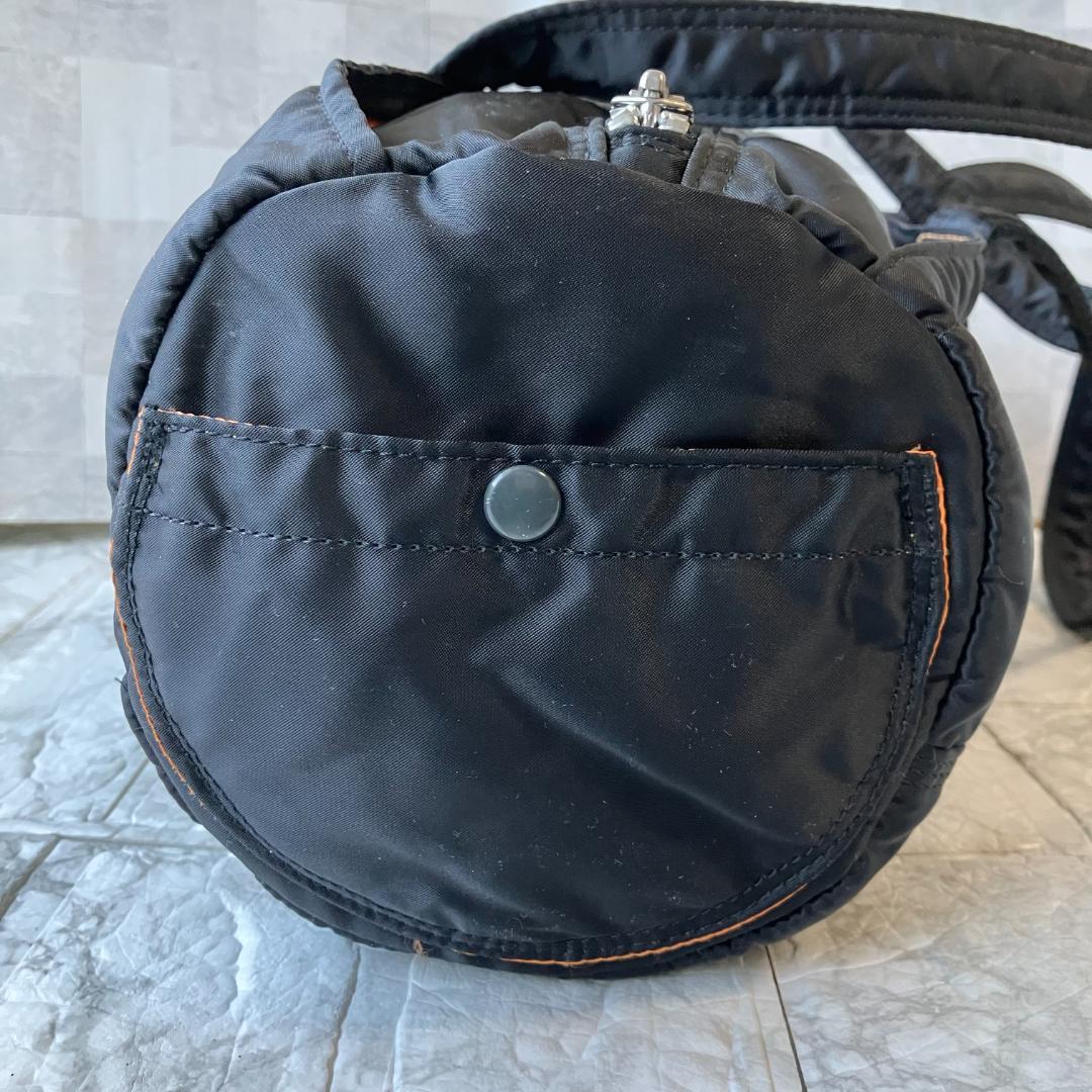 美品◎PORTER ポーター タンカー ミニボストンバッグ L ブラック
