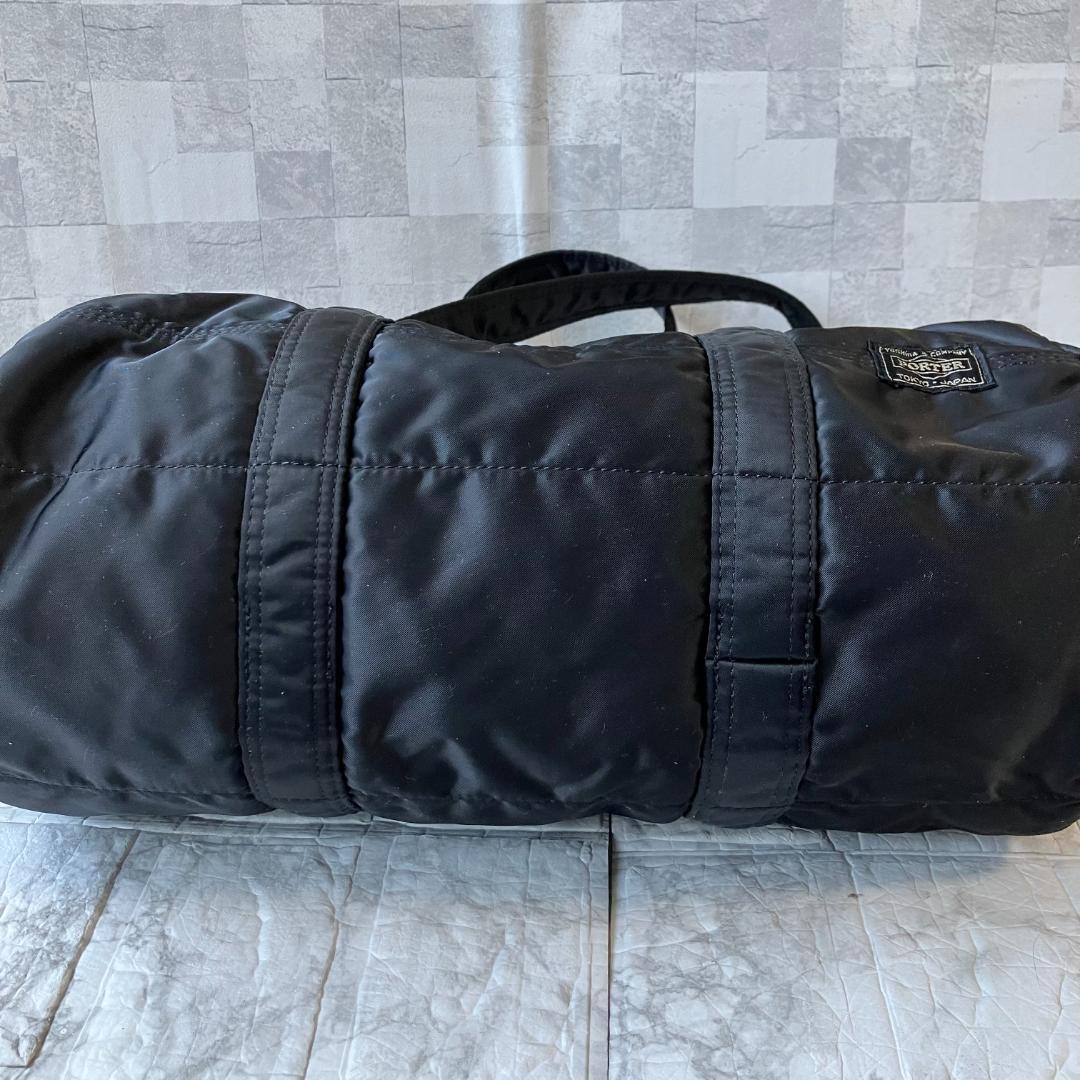 美品◎PORTER ポーター タンカー ミニボストンバッグ L ブラック