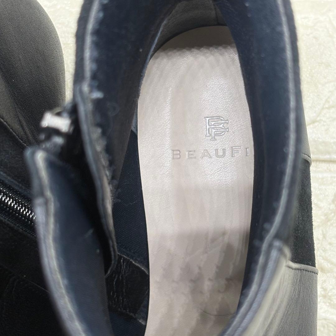 ❤️良品❤️BEAUFIT サイドジップ　サイドゴア　ブラックレザー　REGAL