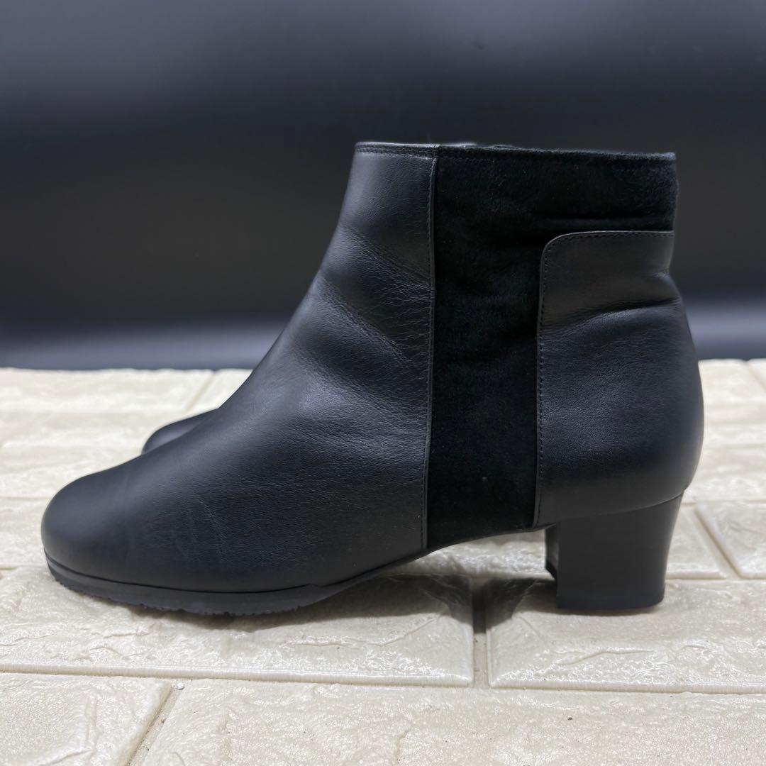 ❤️良品❤️BEAUFIT サイドジップ　サイドゴア　ブラックレザー　REGAL