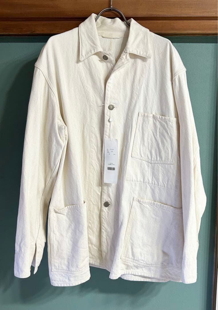21ss COMOLI エクリュ デニム ワークジャケット