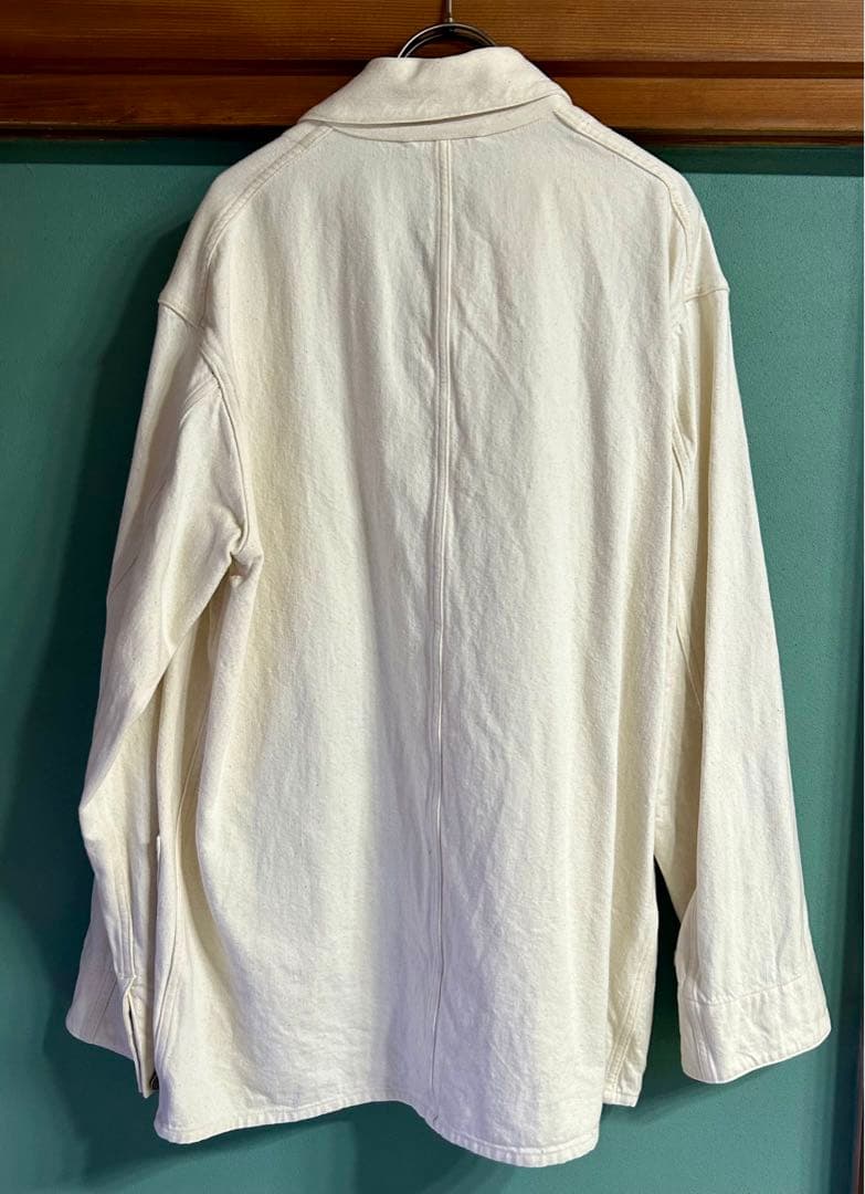 21ss COMOLI エクリュ デニム ワークジャケット