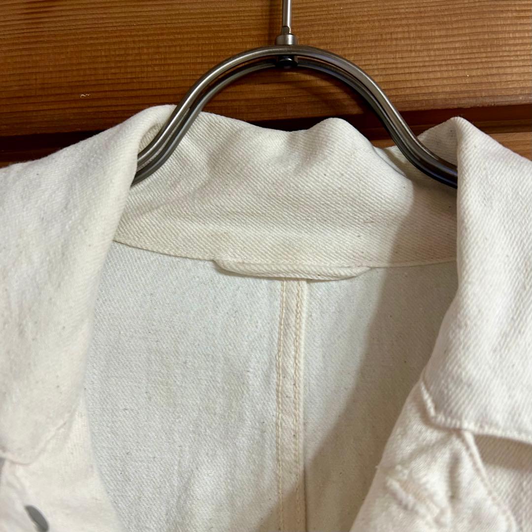 21ss COMOLI エクリュ デニム ワークジャケット