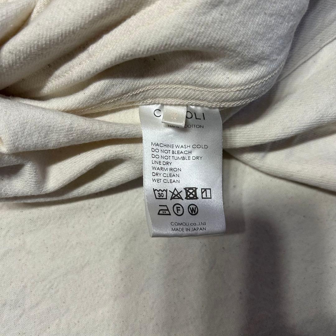 21ss COMOLI エクリュ デニム ワークジャケット