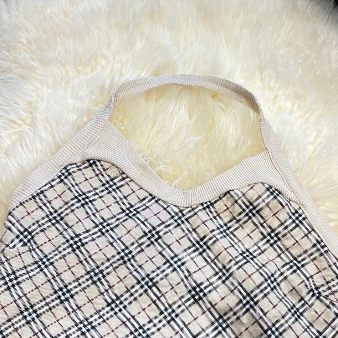 美品✨バーバリーブルーレーベル　ホルターネックタンクトップ　38 ノバチェック