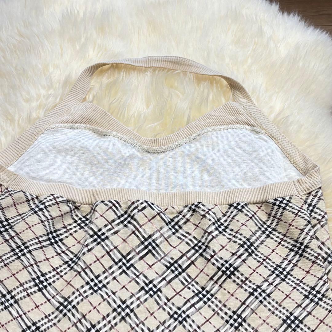 美品✨バーバリーブルーレーベル　ホルターネックタンクトップ　38 ノバチェック