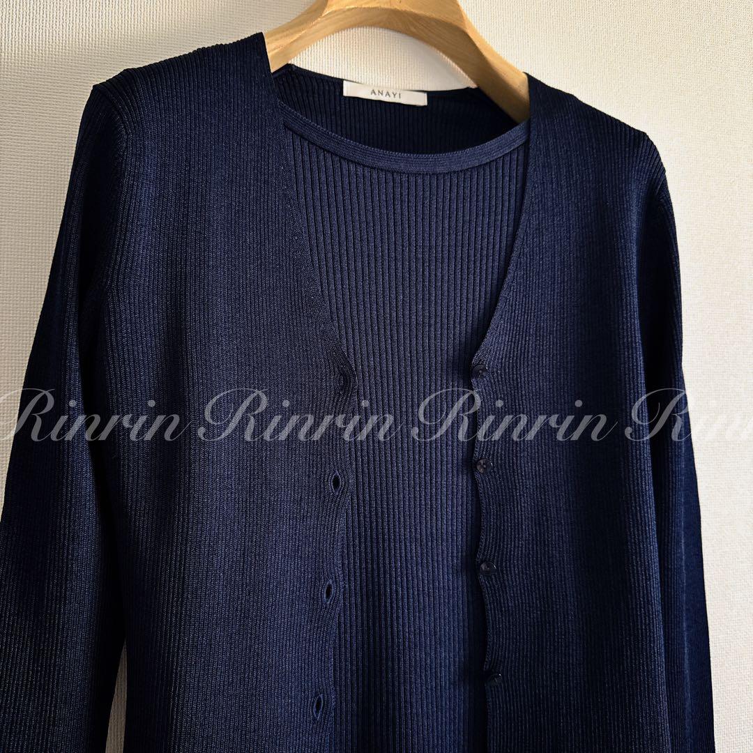 【美品】ANAYI アセテートポリエステルアンサンブル 38
