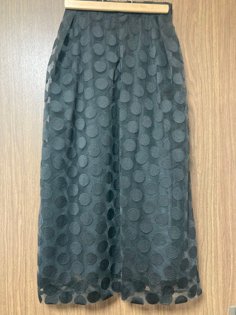 美品✨IENA LA BOUCLE チュールドット刺繍タックスカート