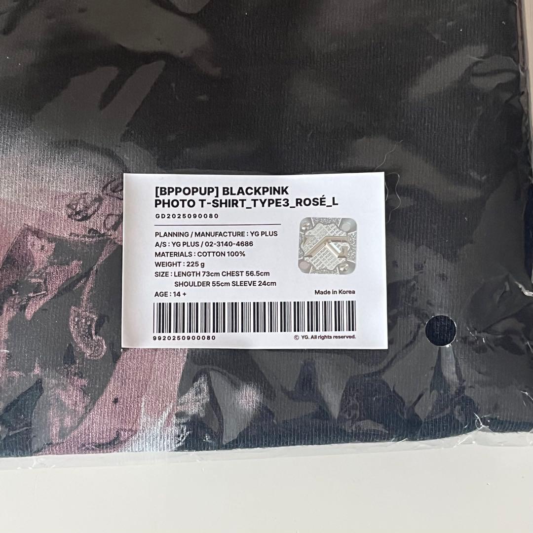 BLACKPINK ロゼ　rose popup jump tシャツ　Lサイズ