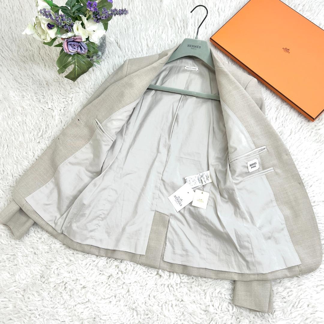 新品未使用タグ付★HERMES★上質ウール★テーラードジャケット