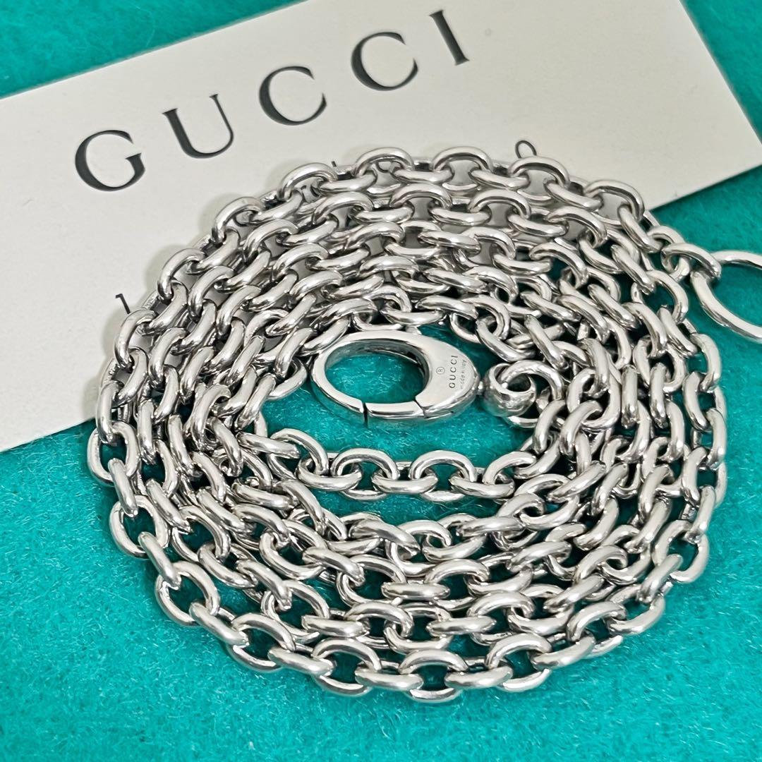 美品　GUCCI 3.8ミリ シルバー925 チェーンネックレス