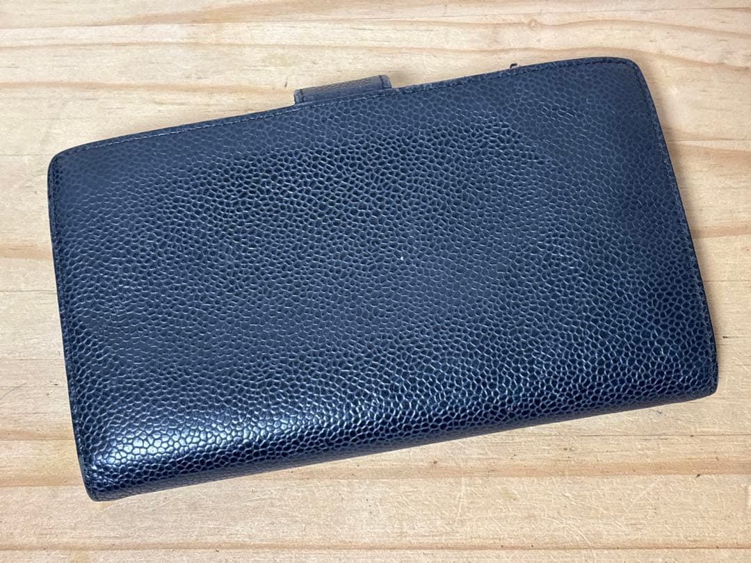 D0313-15　シャネル　二つ折り財布