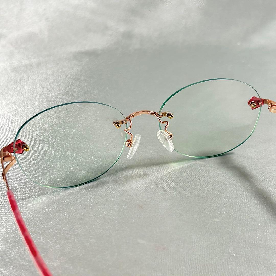アイブレラクリアエバー 眼鏡感覚サングラス ピンク eyebrella リムレス