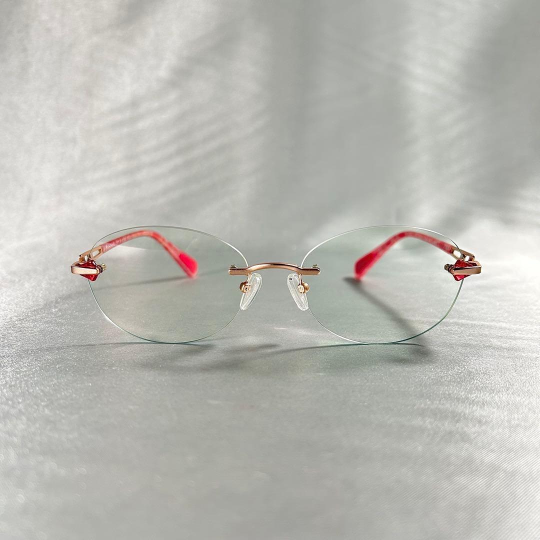 アイブレラクリアエバー 眼鏡感覚サングラス ピンク eyebrella リムレス