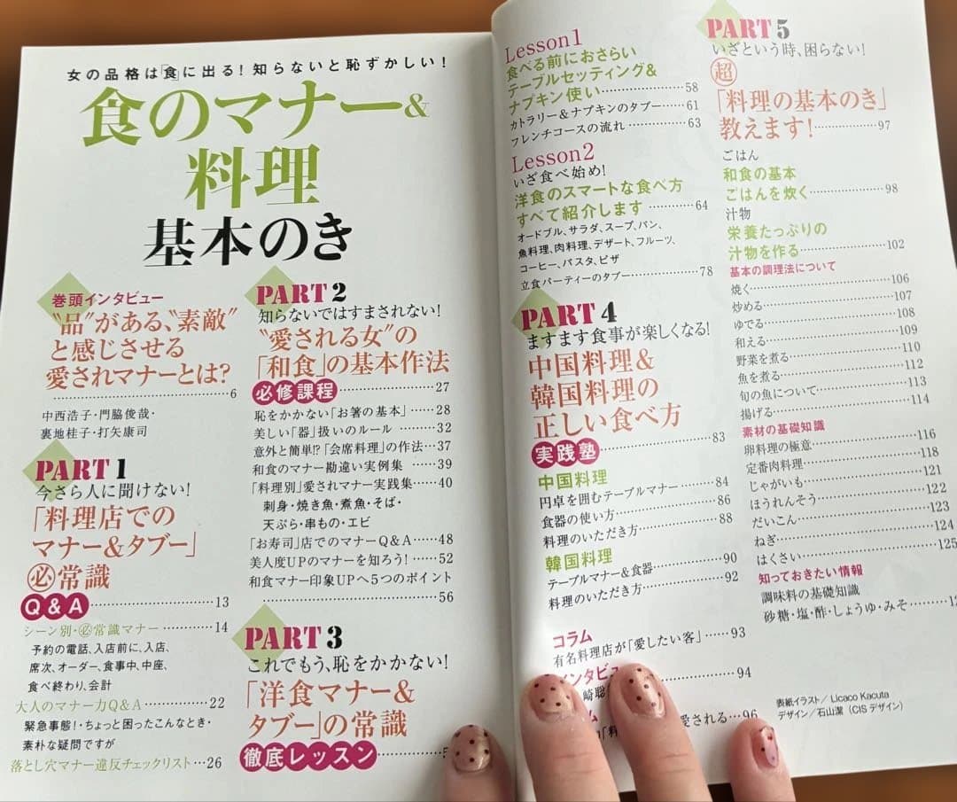 食のマナー＆料理 基本のき（愛される女の基本作法）