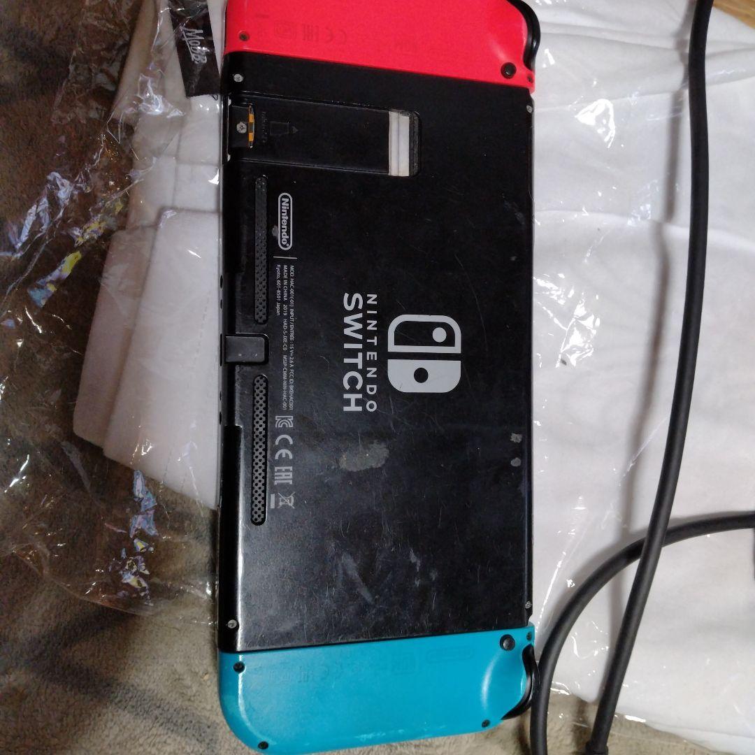 Nintendo Switch 赤/青 本体 ドック付き、ジャンク品
