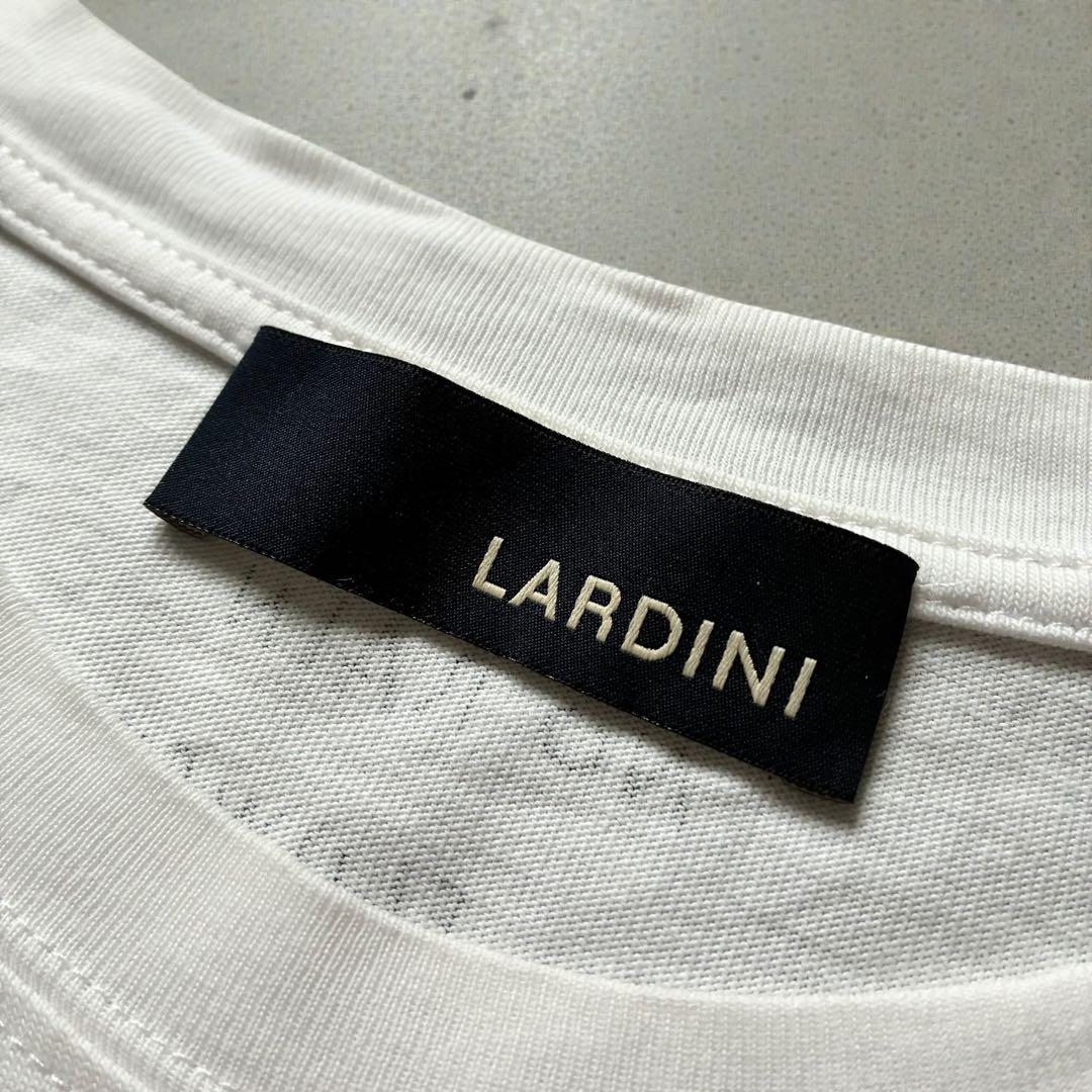 LARDINI フラワープリントTシャツ EPLT03 白 イタリア製 L