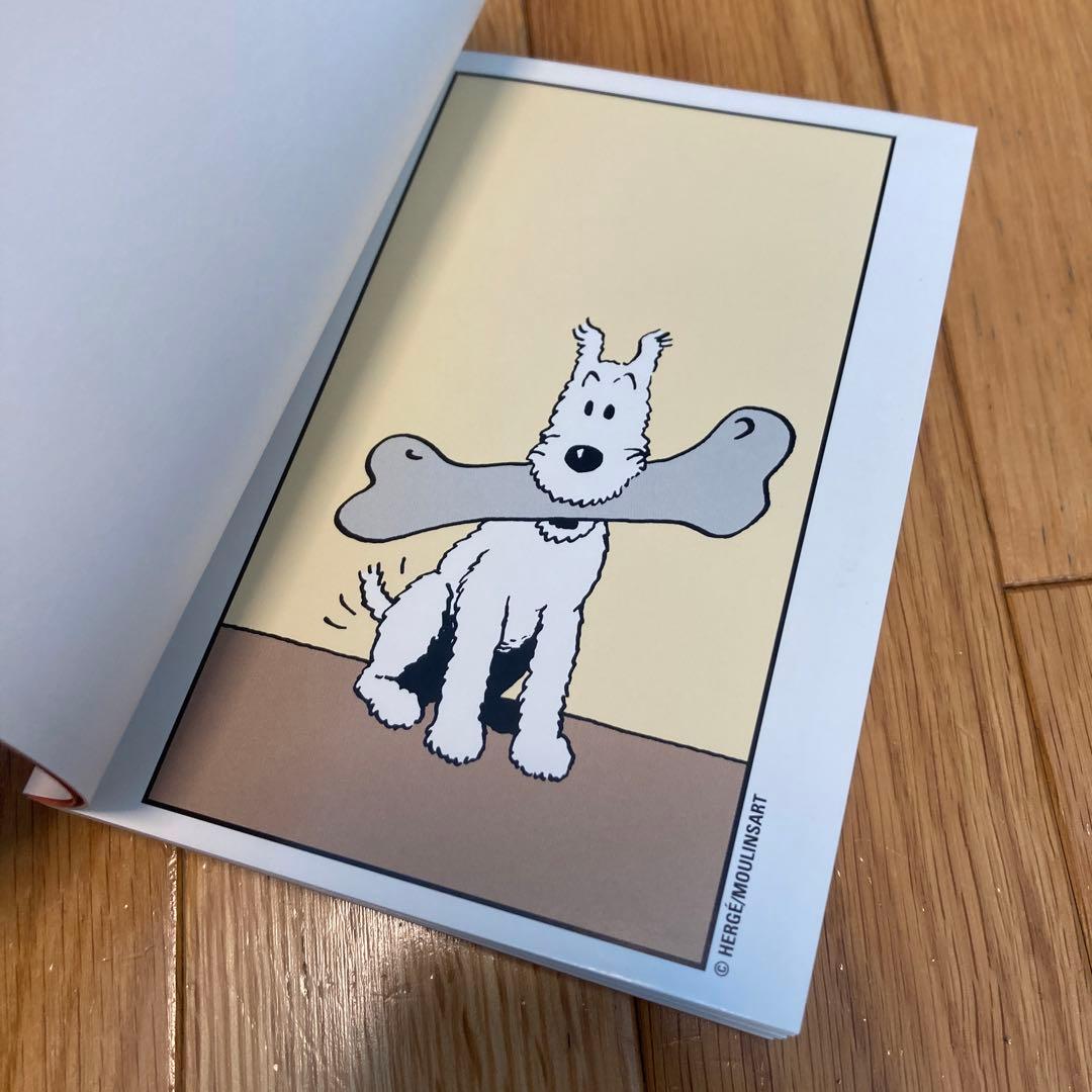 タンタンポストカードブック キャラクター編 フランス 絵葉書 絵本 スノーウィ