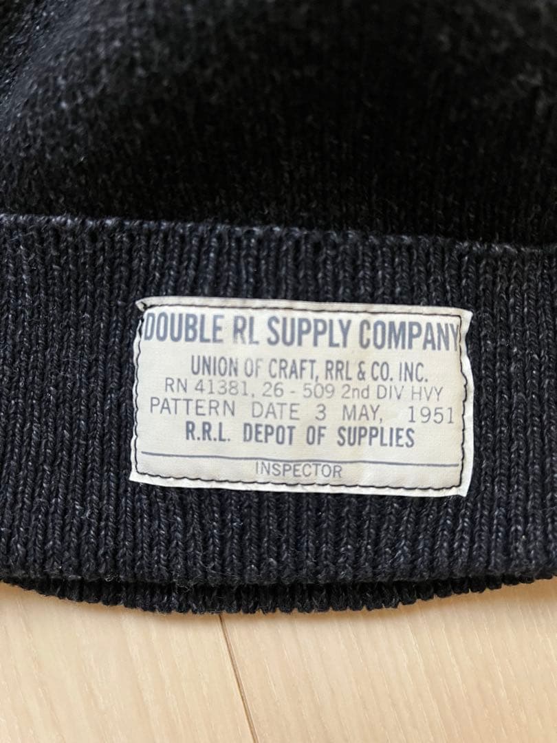【ほぼ新品】RRL ダブルアールエル　コットンウォッチキャップ