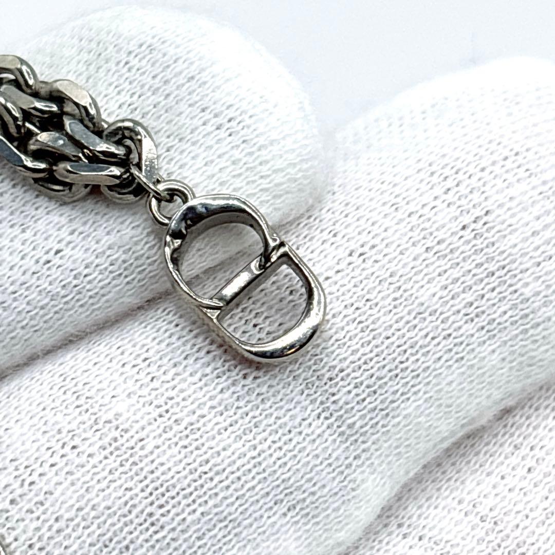 【美品】 Dior トーテムネックレス CDロゴ シルバー ゴールドGP メンズ