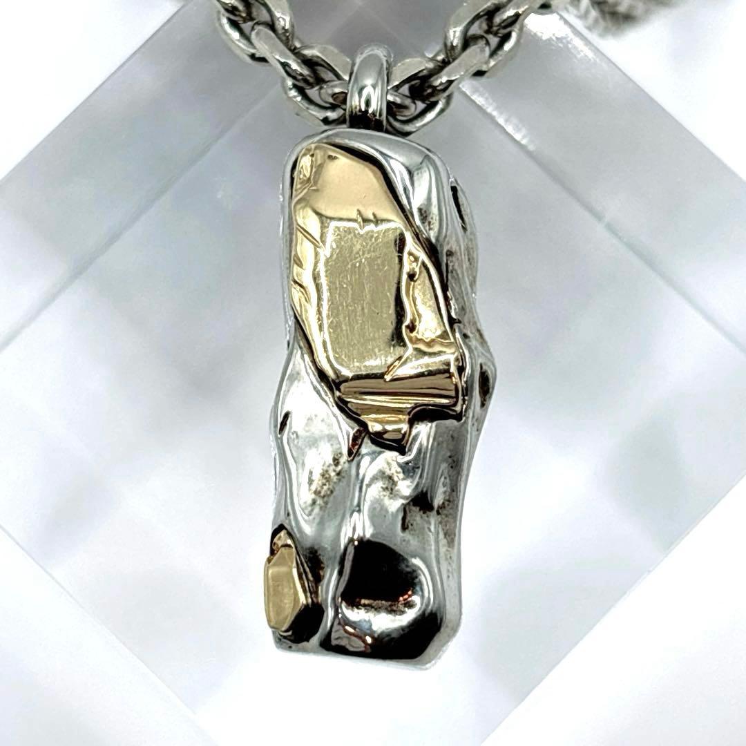 【美品】 Dior トーテムネックレス CDロゴ シルバー ゴールドGP メンズ