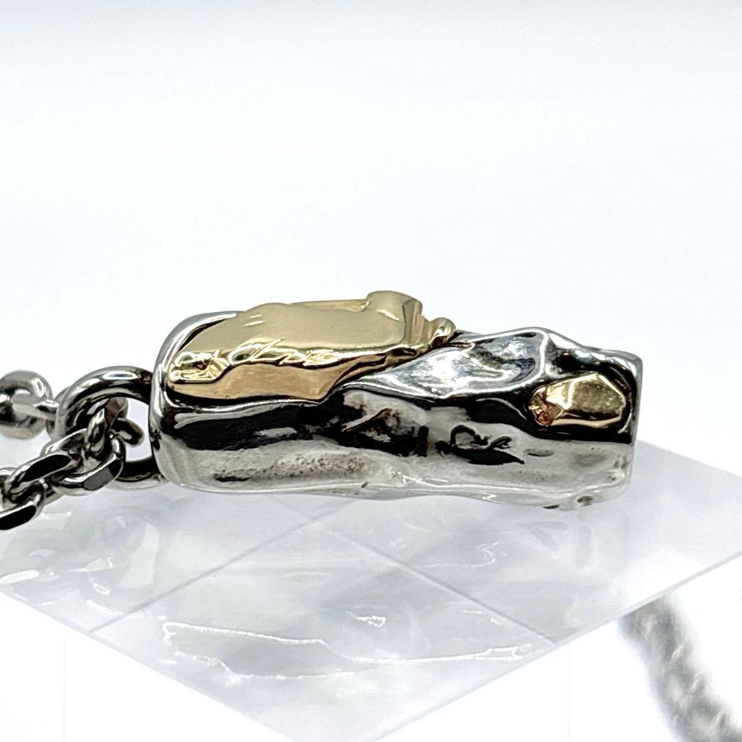 【美品】 Dior トーテムネックレス CDロゴ シルバー ゴールドGP メンズ