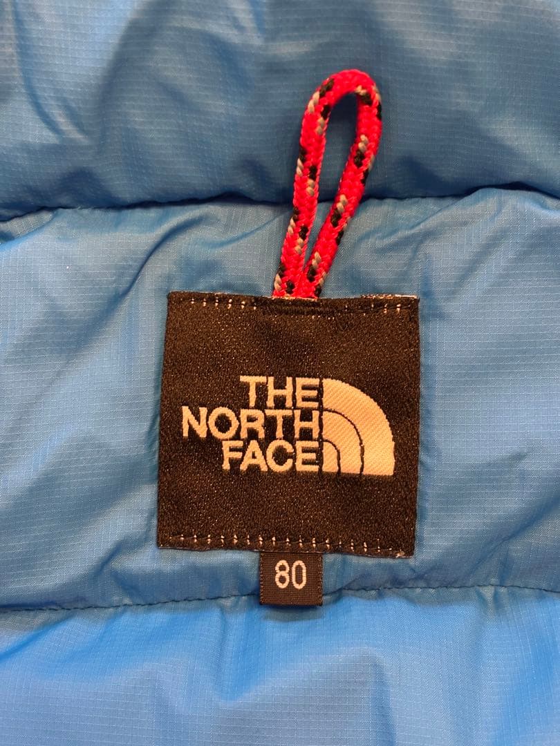 【送料込・美品】THE NORTH FACE フード付きダウンジャケット80cm