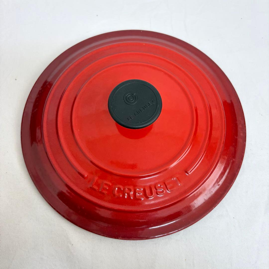B1746 LE CREUSET ル・クルーゼ 両手鍋20cmオ レンジ0051