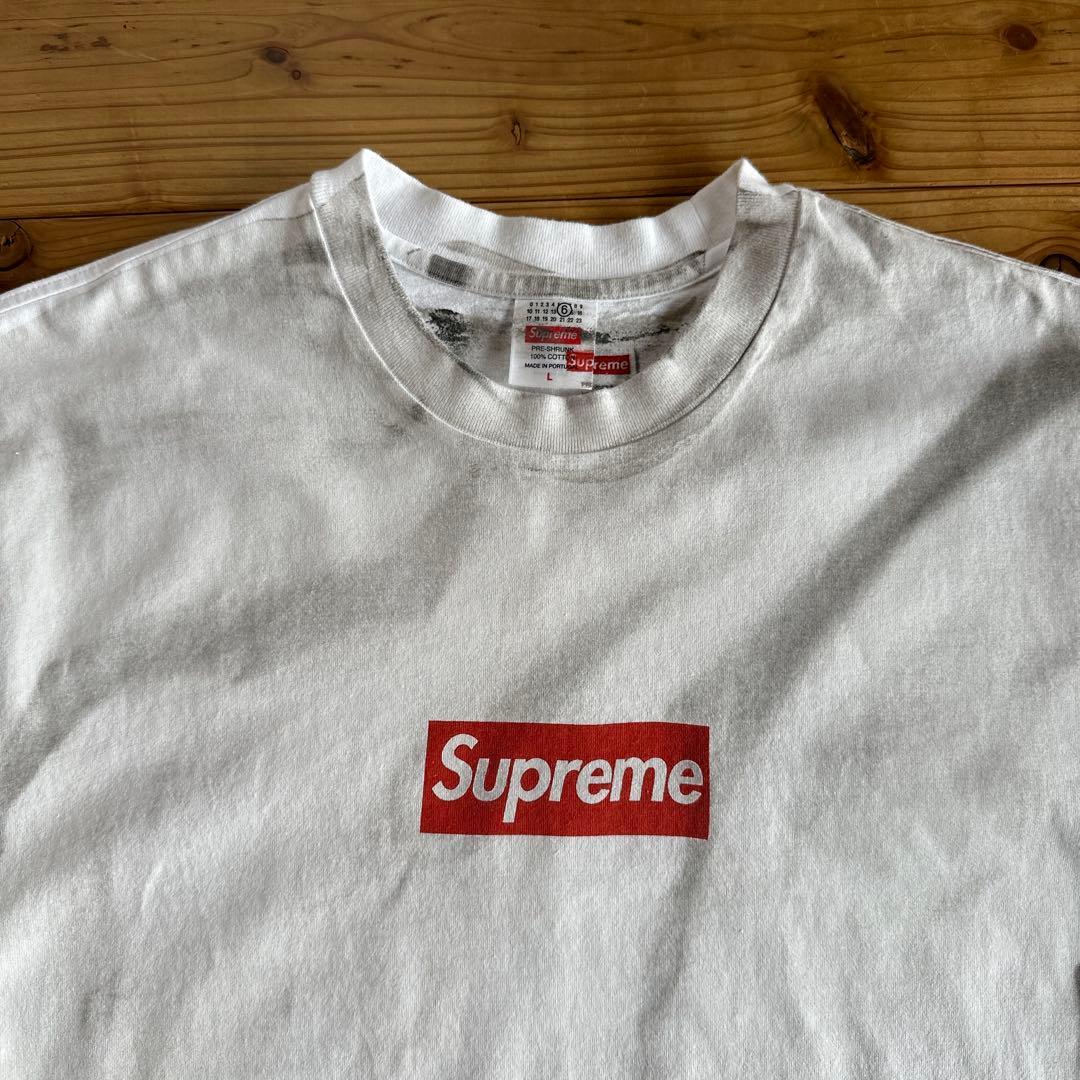 Supreme mm6 Tシャツ　シュプリーム　マルジェラ　Ｌサイズ