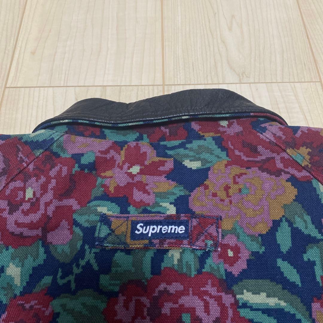 【美品】supreme Leather Collar Work Jacket L