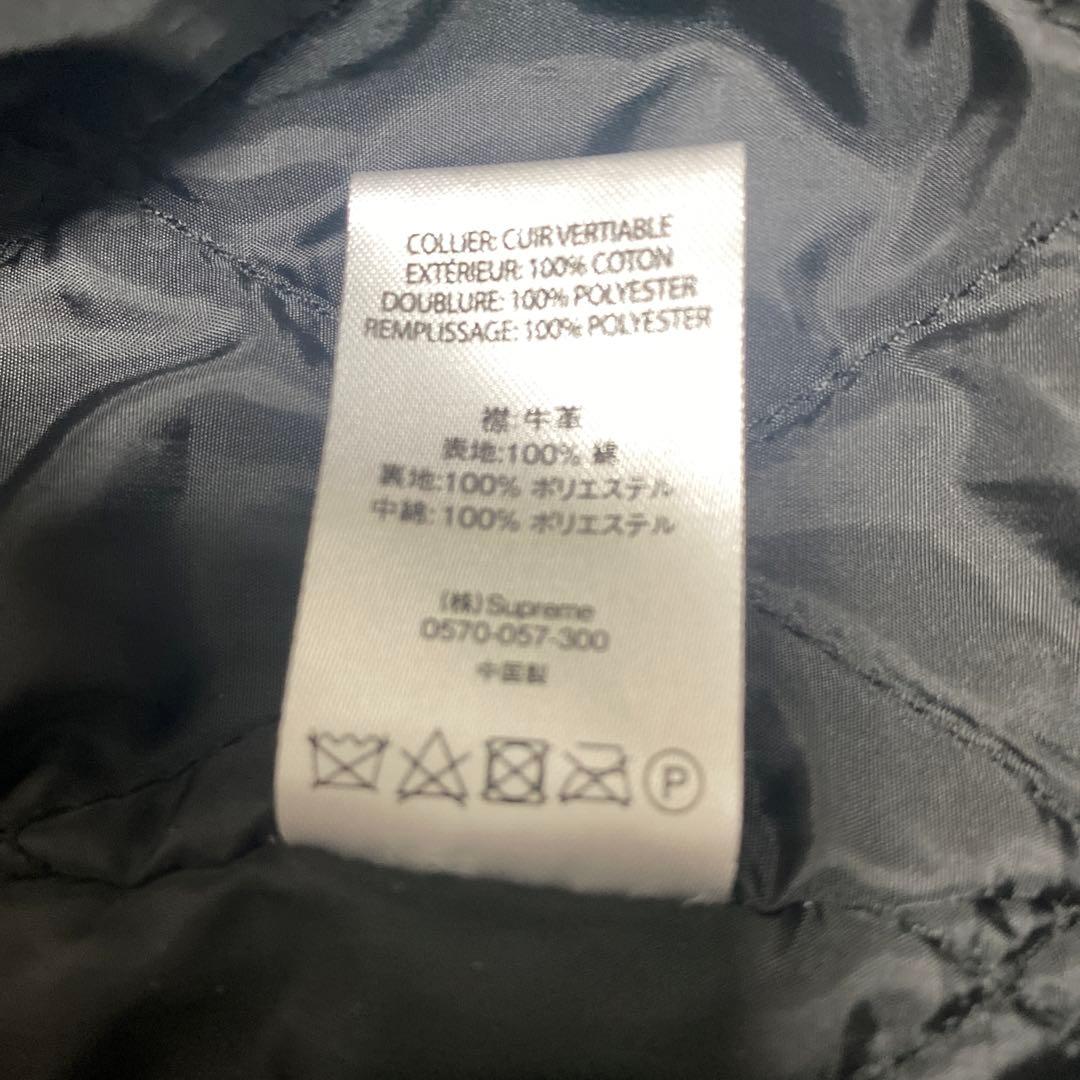 【美品】supreme Leather Collar Work Jacket L
