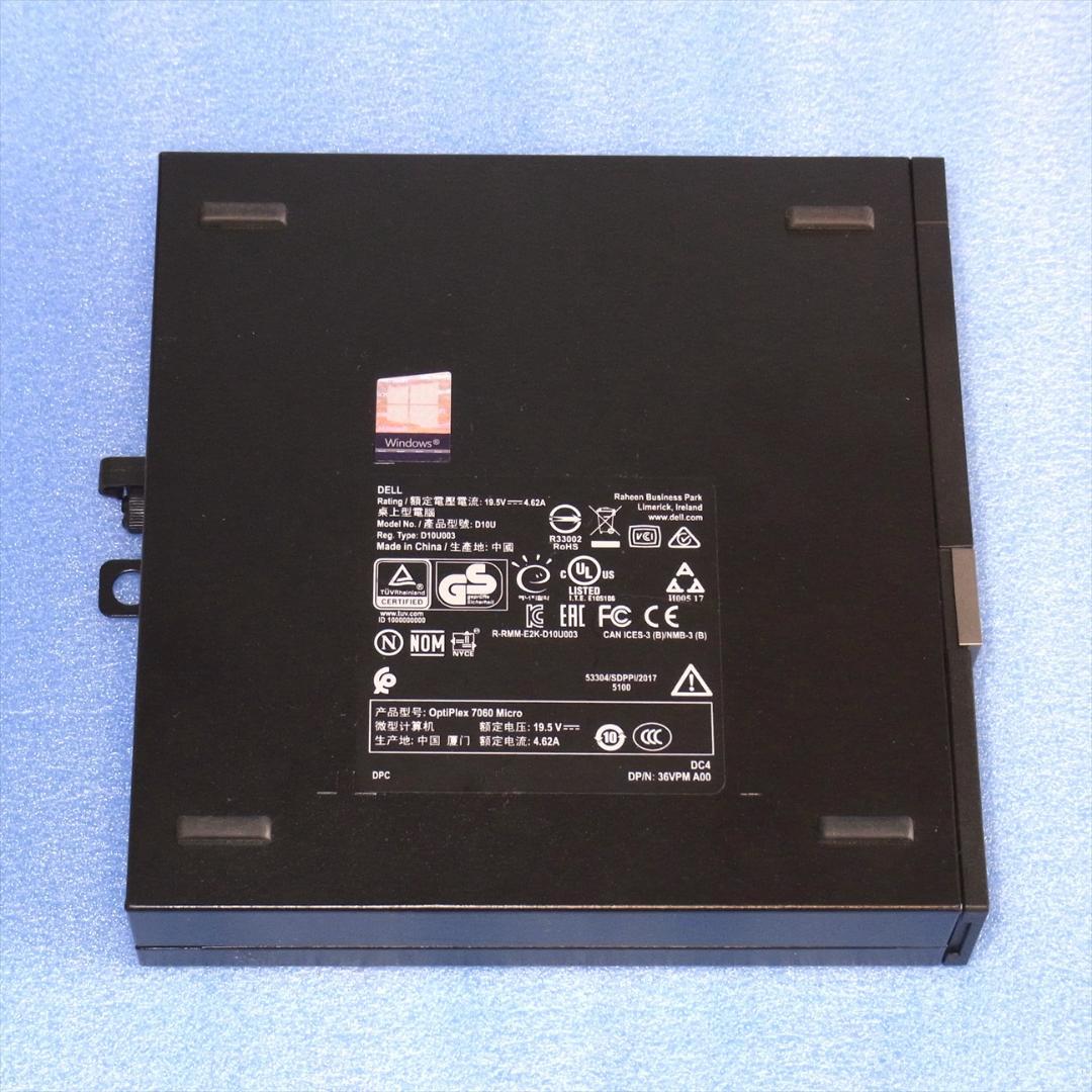 ミニPC DELL OptiPlex 7060 Micro 8500T Win11 #2