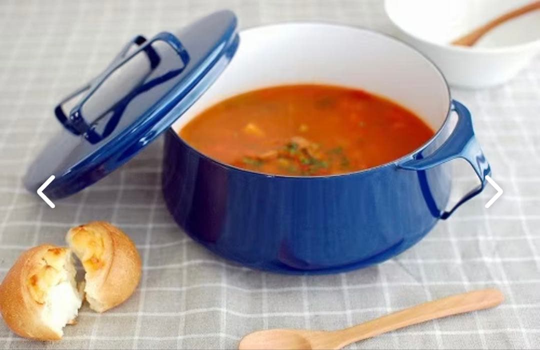 ★DANSK♬ホーロー両手鍋18cm★新品未使用