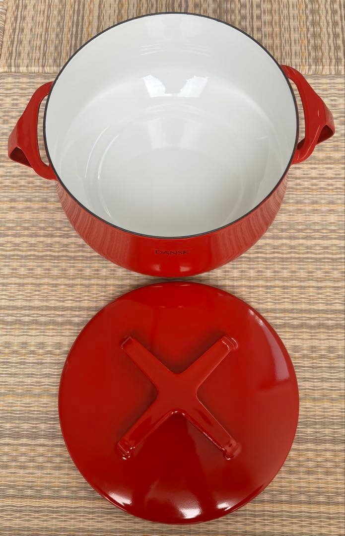 ★DANSK♬ホーロー両手鍋18cm★新品未使用