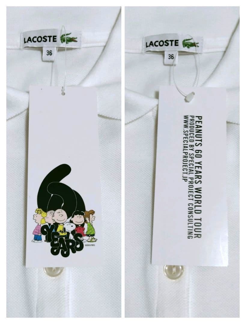 ♦最終♦新品レア LACOSTE×PEANUTS ポロシャツ スヌーピー60周年
