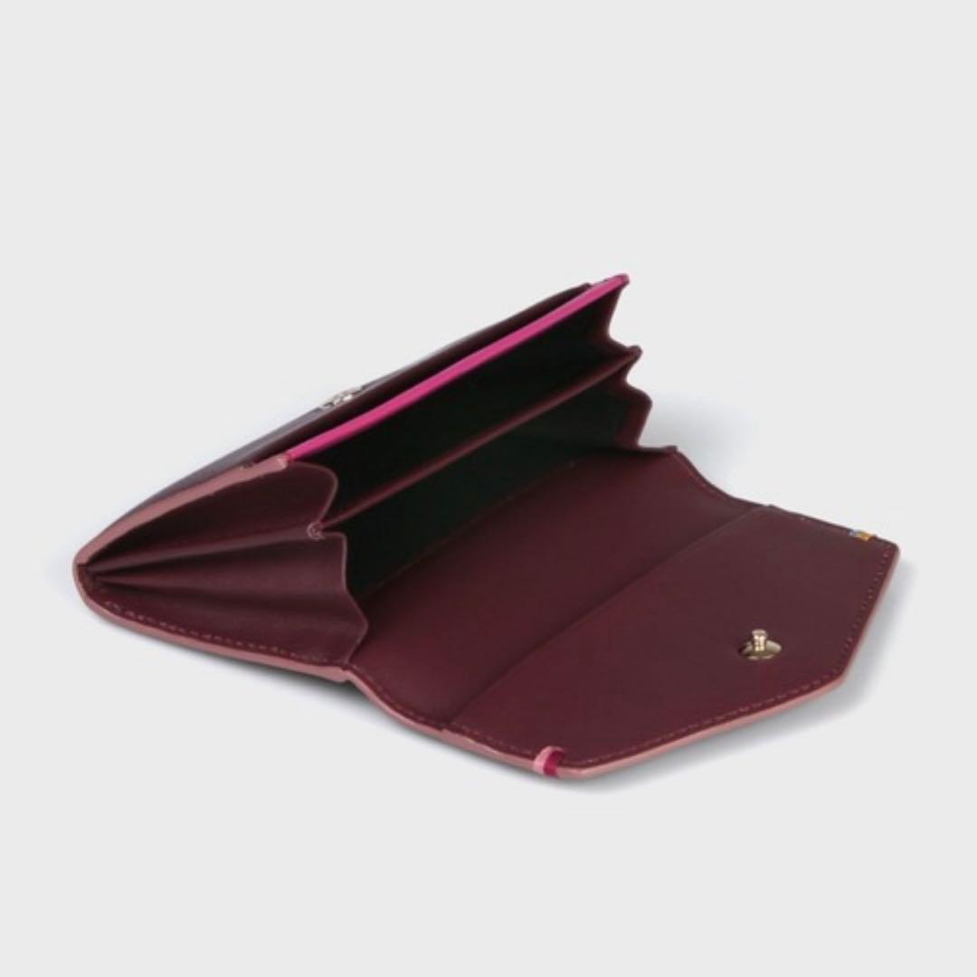 Paul Smith ハイライトステッチ 名刺入れ　ダークパープル