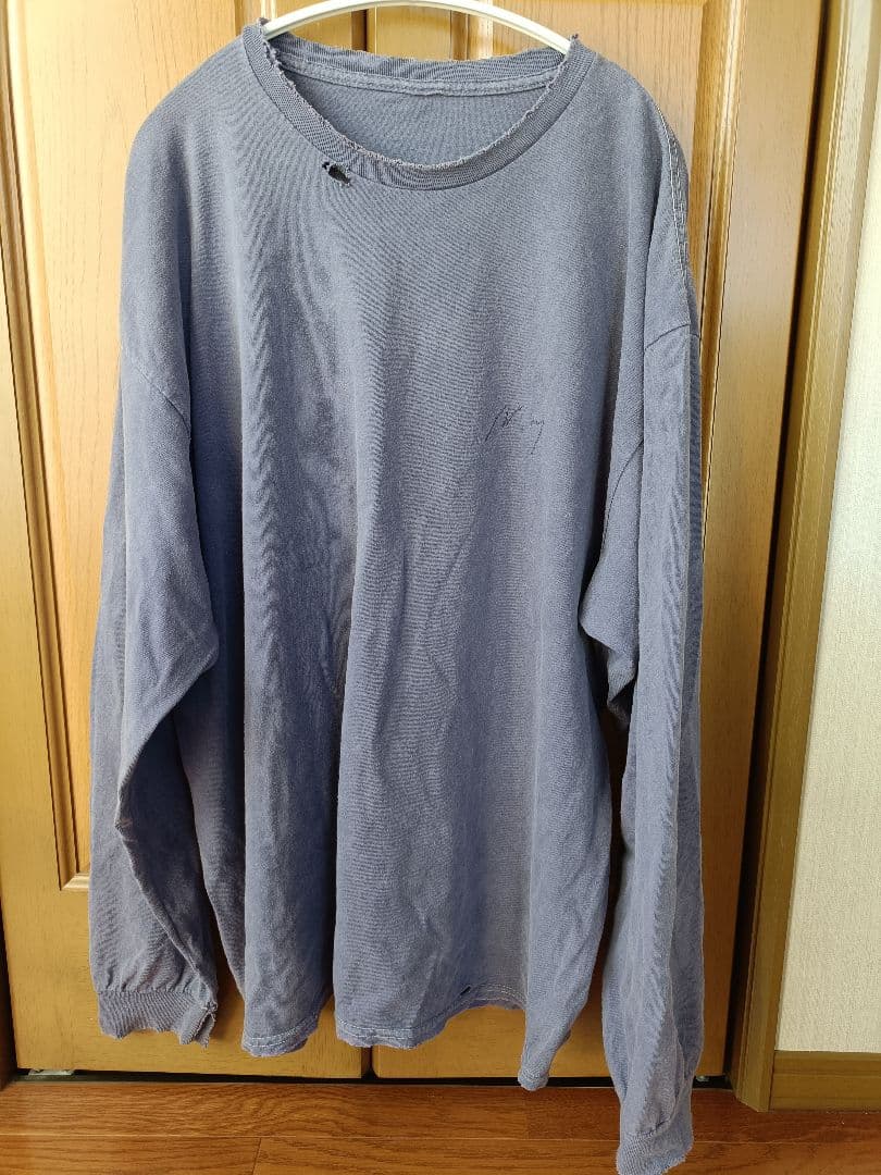 ポ*ー様 ANCELLM EMBROIDERY DYED LS T-SHIRT