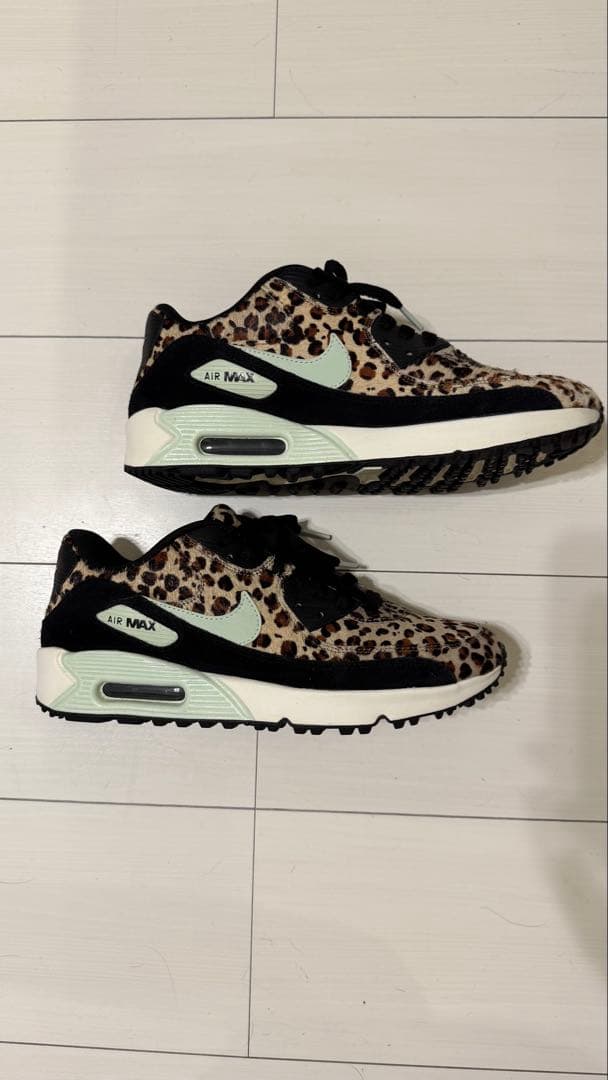 蓮*様 Nike Golf Air Max 90 レオパード柄 スニーカー