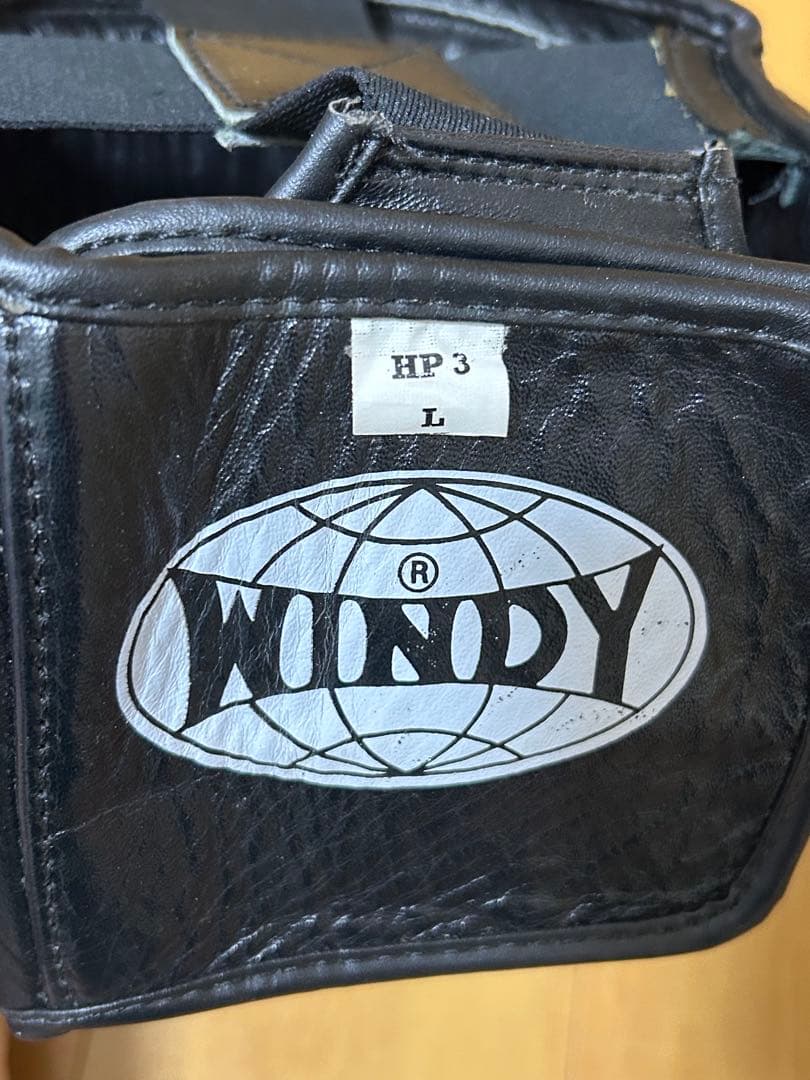 WINDY ボクシング ヘッドギア 黒 Ｌサイズ HP3