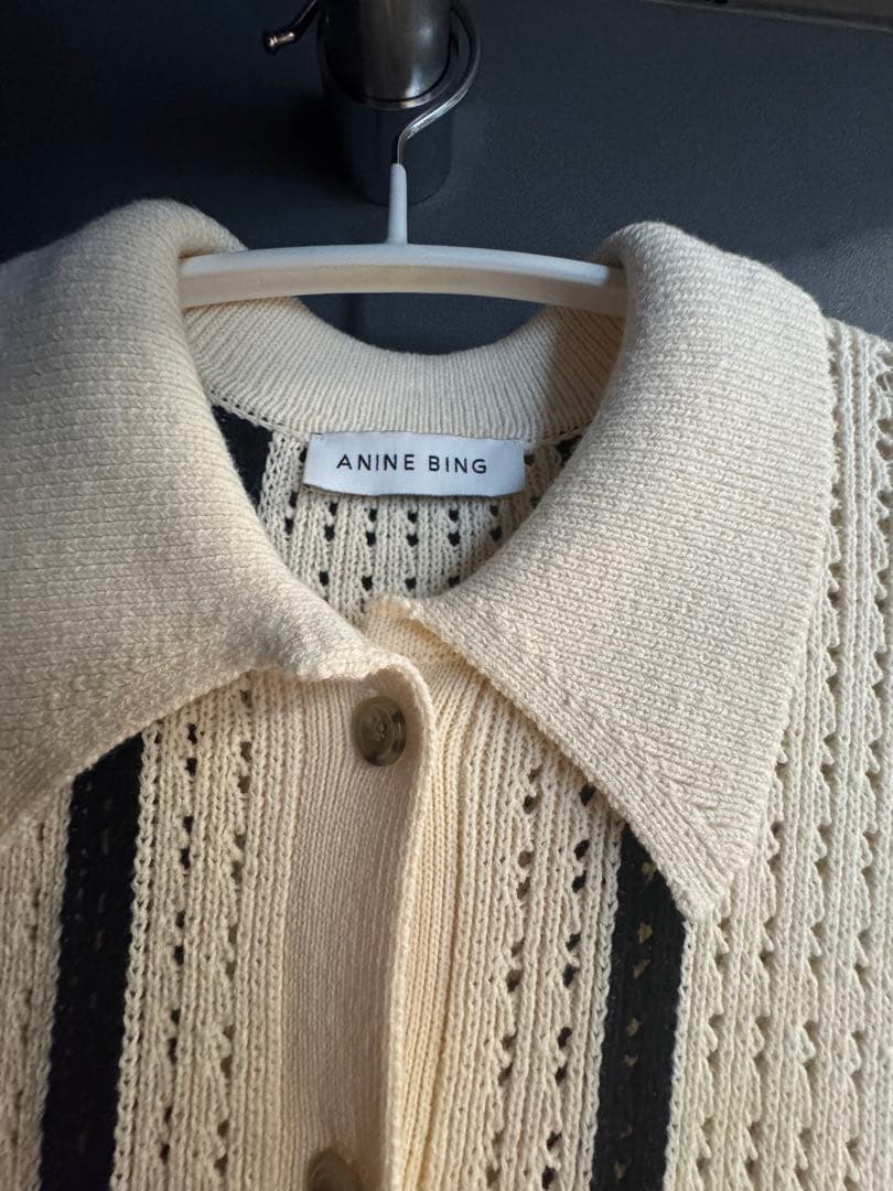 ANINE BING ストライプニットトップス美品