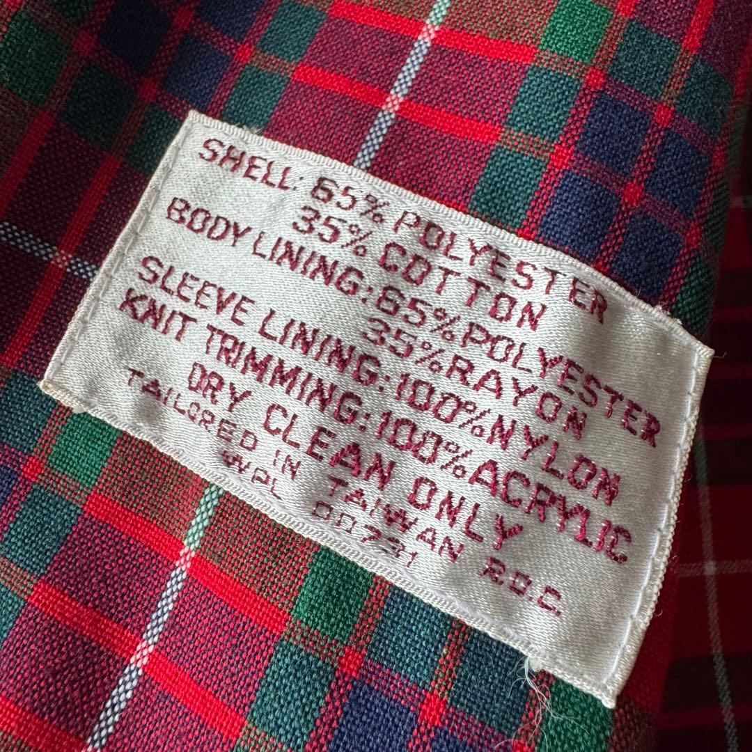 BARACUTA レッド スイングトップ 38R M相当 バラクータ チェック