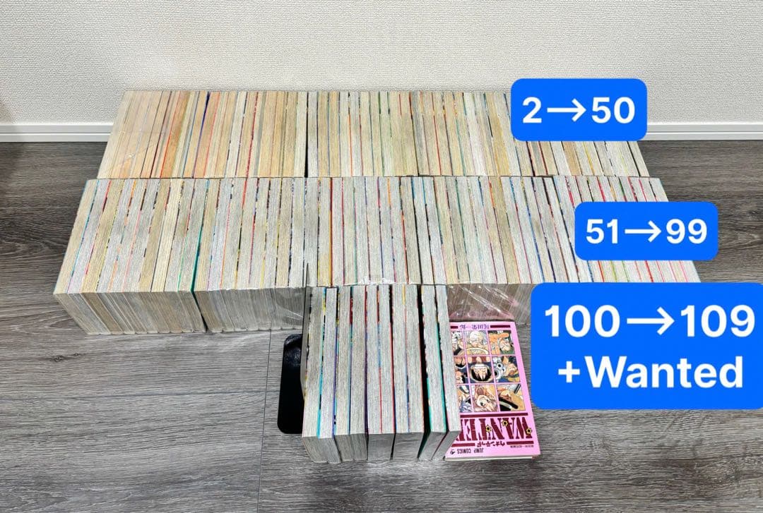 ONE PIECE セット初版 （2〜109＋WANTED）ほぼ帯付き+@