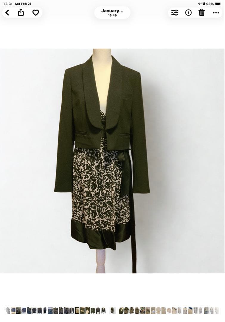 Diane von Furstenburg 100％シルク 花柄 ひざ丈ワンピ