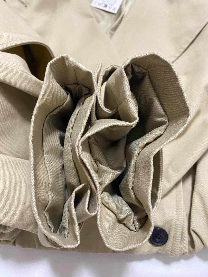na0＊　新品‼ ZARA ショートバルーントレンチコート コムギ色 XS