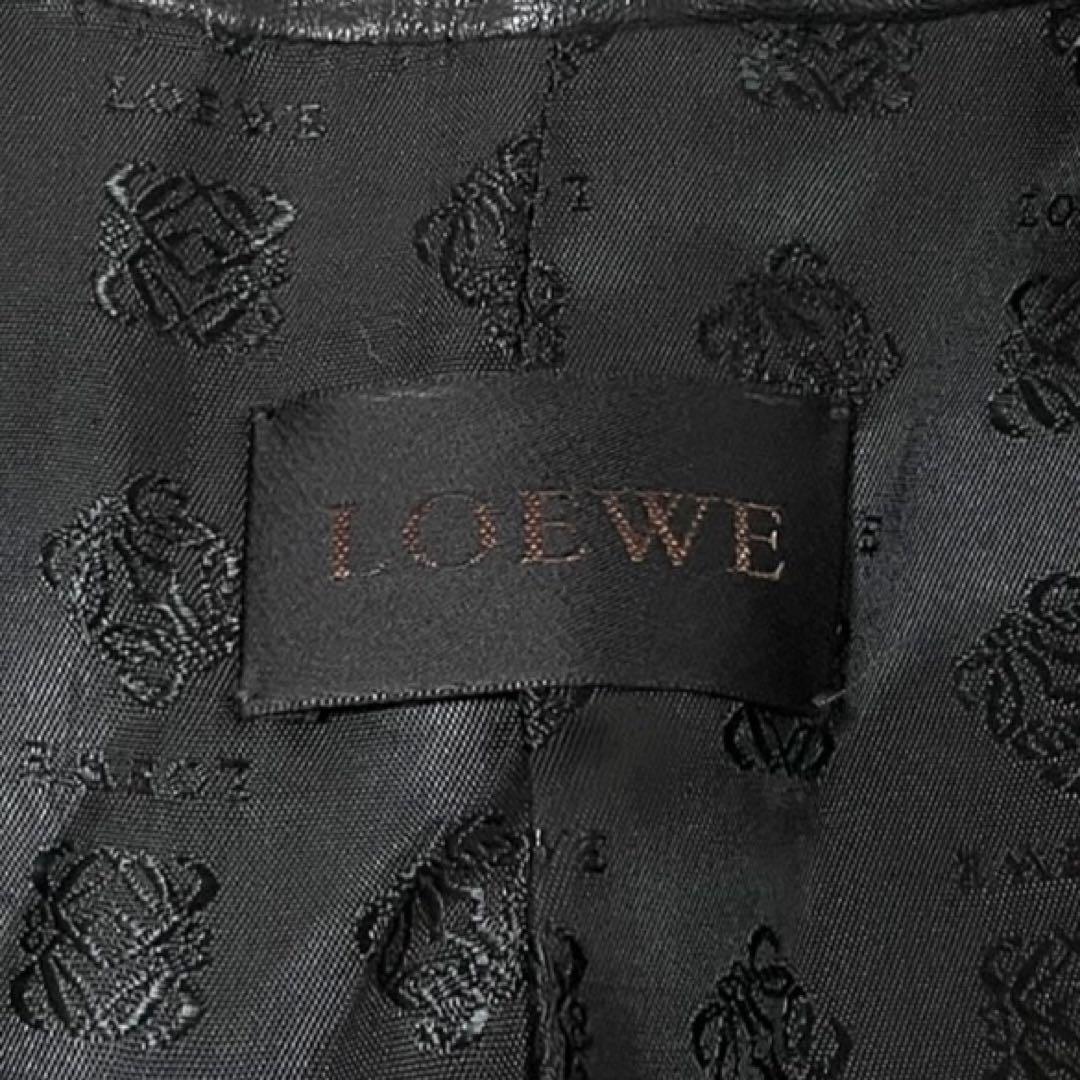 極美品● LOEWE ロエベ レザージャケット テーラード ラムレザー 38